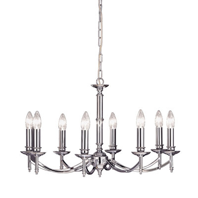 Millard 8 - Light Candle Style Chandelier