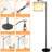 Modern RGB Arched Floor Lamp with Remote Control Standing Lamp