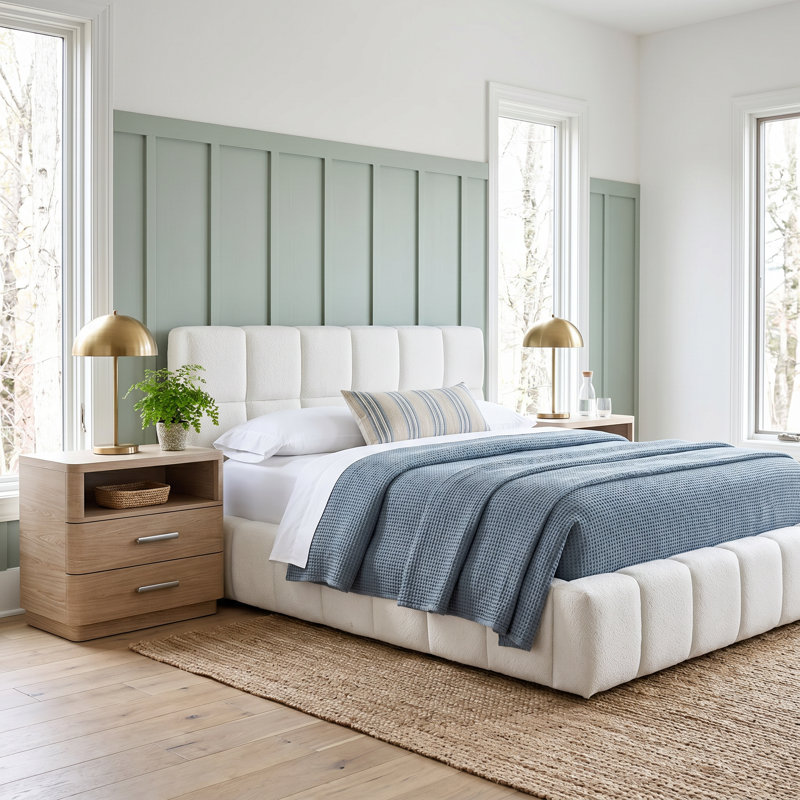 Nomad 3 Piece King Bedroom Set, 3 Pcs: Bed, 2 Nightstands, Queen