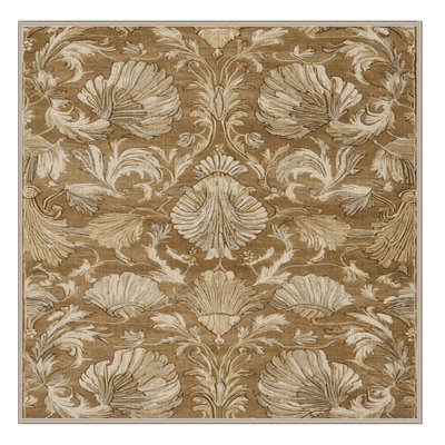 Tapis brun français lavable à la machine