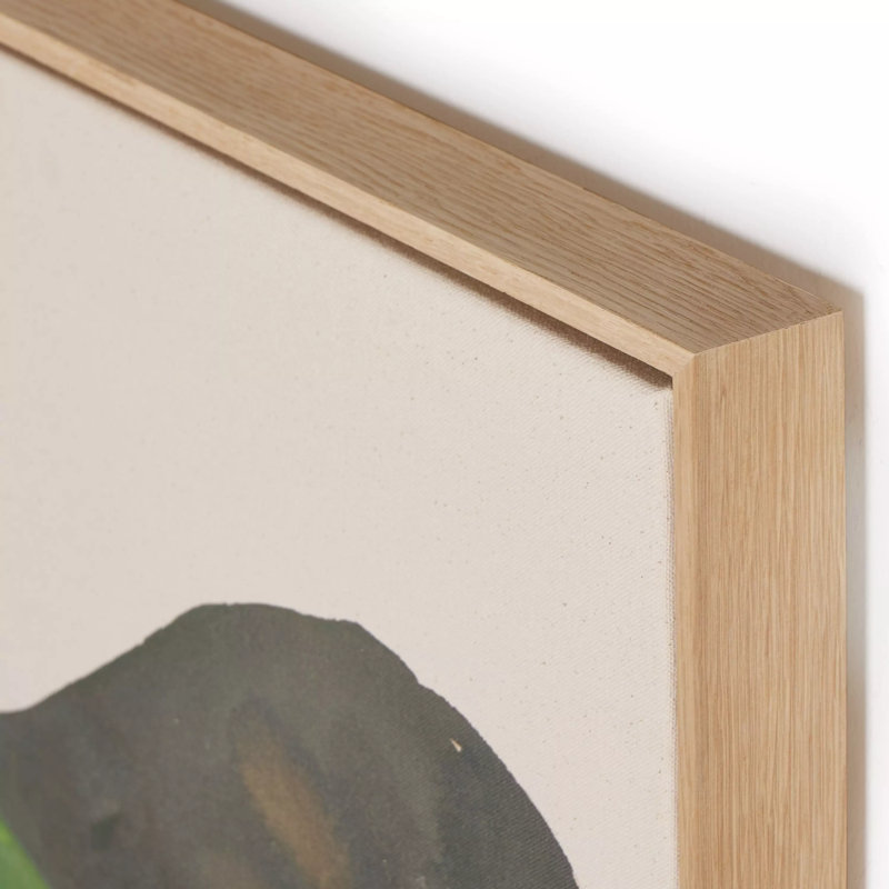 Golden Era Painting by Molly Franken, No, 40" H x 29.5" W x 2" D, White Oak Floater Framed