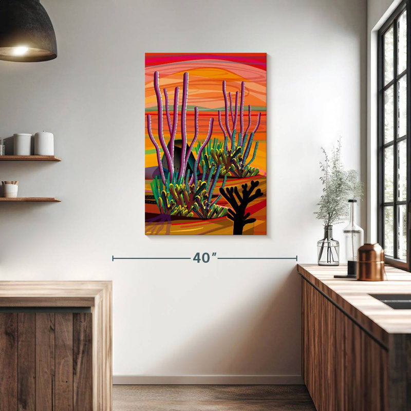 Harnek Wild Desert Cactus, H 39 po x l 26 po