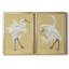 Heron Plumage V, ensemble de 2 reproductions de cadres rectangulaires sur toile-554202700-554202742