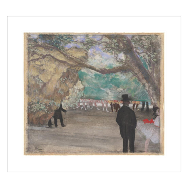 Le rideau par Edgar Degas, H 23,5 po x l 25,96 po