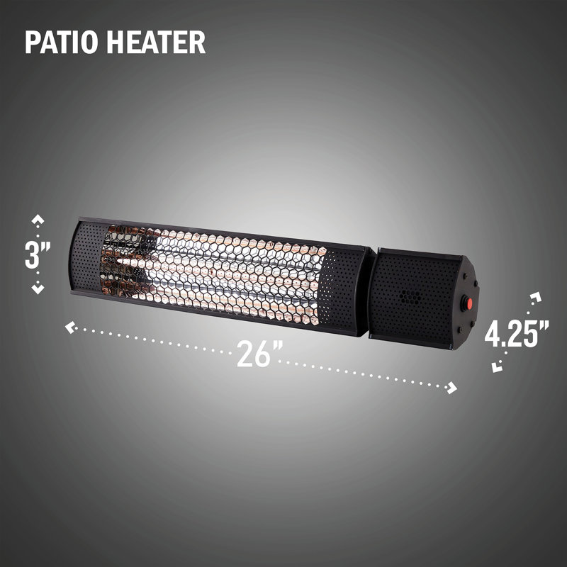 Chauffe-terrasse électrique de plafond 1500 watts Permasteel