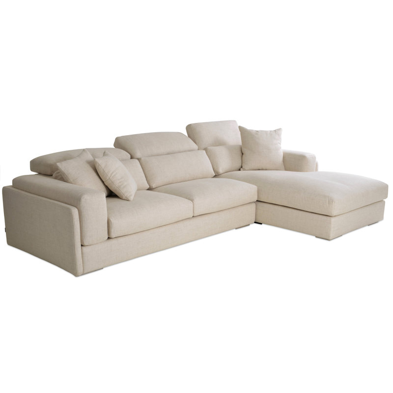 Canapé modulaire Hollywood, Crème, Orienté vers la droite