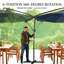 Parasol suspendu d'extérieur suspendu, parasol de patio