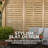 10' Meridian Privacy Wall  Premium Cedar Wood Panel with Stylish Slat Design