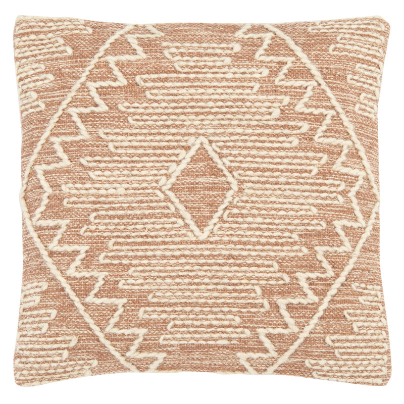 Wool Blend Throw Pillow, Brown