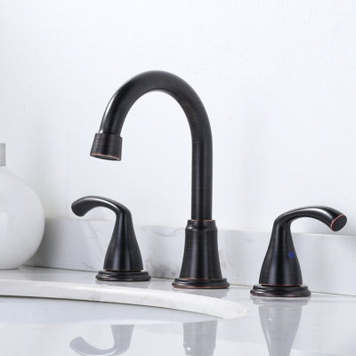 Widespread 2-handle Bathroom Faucet with Drain Assembly