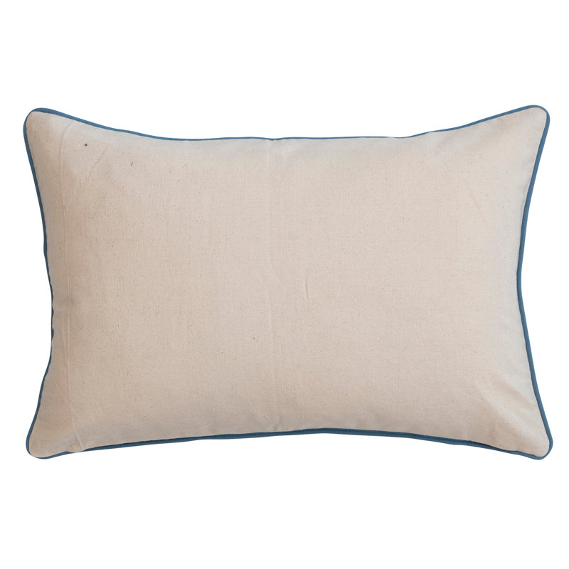 Embroidered Cotton Pillow Cover