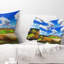 Coussin lombaire spectaculaire paysage imprimé Toscana