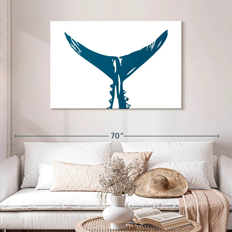 Brampt Blue Tuna Fish Tail, 30" H x 45" W