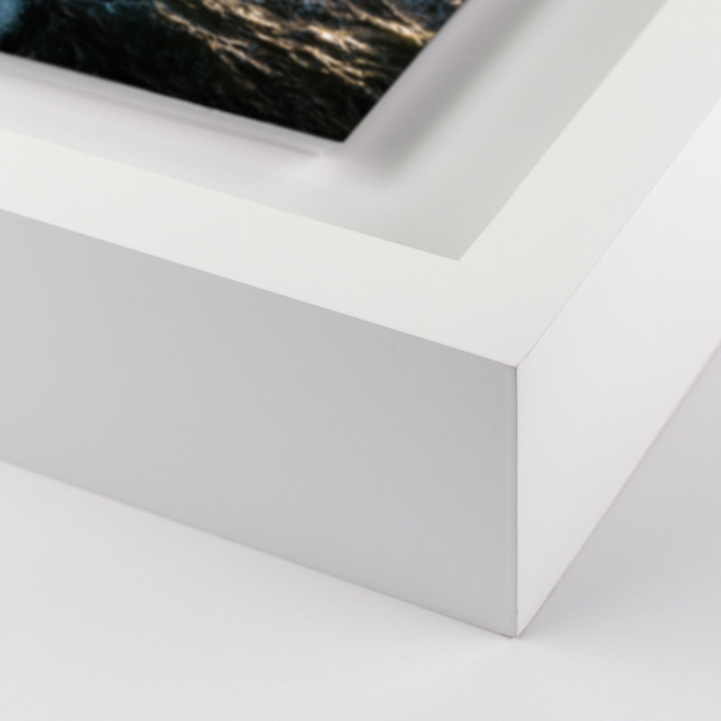 Crash Print by Michael Schauer, White, 32" H x 40" W x 2.5" D