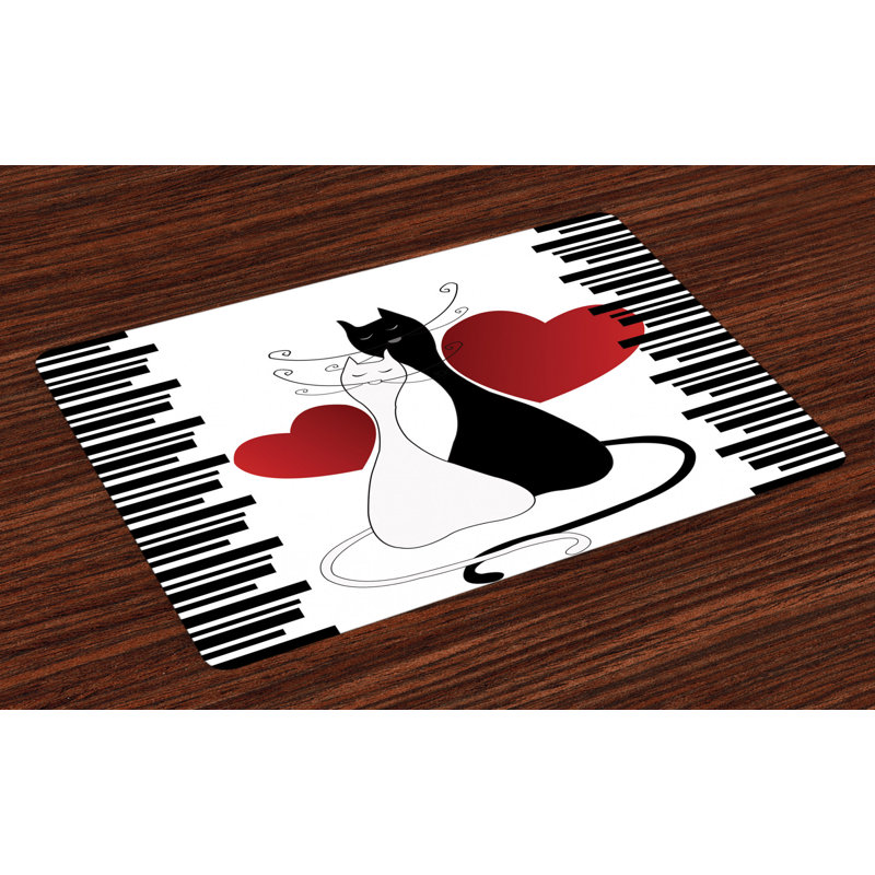 Ismay Cats Romantic Couple Pet Kitten Placemat