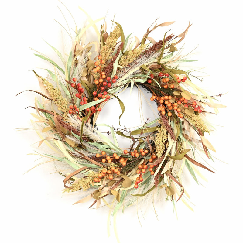 24 po Artificiel 24 po Boho Autumn Harvest, Beige;Orange