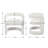 Upholstered Barrel Dining Chair With Hollow Back, Modern Solid Wood Dining Chair, Comfy Side Chair For Dining Room/Living Room-2015430919