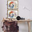 Ensemble de 2 toiles flottantes encadrées «Fly Away Butterfly Spirals» par Ann Jasperson-1804459802-1804459798