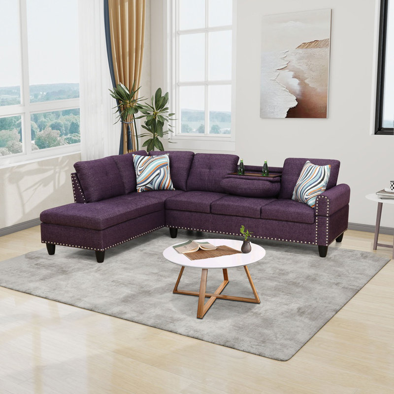 97" Wide Sofa & Chaise Set, Left Hand Facing