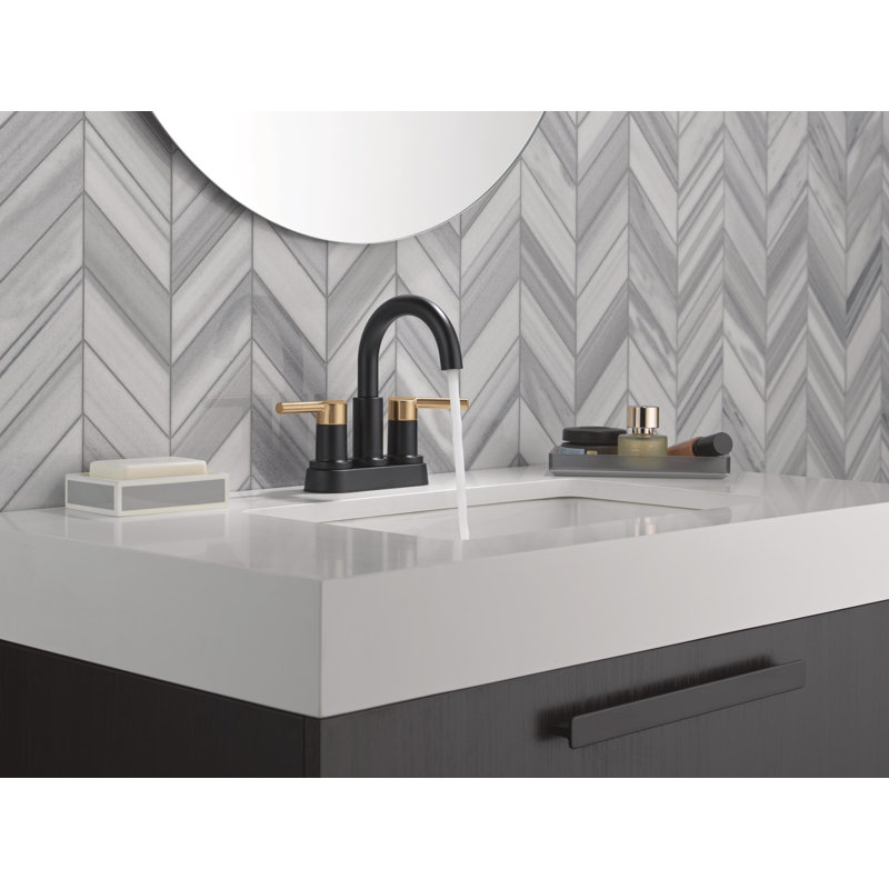Nicoli Centerset Bathroom Faucet, 2-Handle Bathroom Sink Faucet