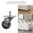Jamera 60.2"W Kitchen Island with Two Large Storage Cabinets And Drawers, Locking Wheels-707145003