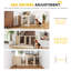 Medium Density Fiberboard (MDF)@@Powder Coated Steel Free Standing Pet Gate