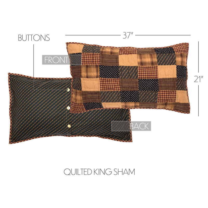 Patriotic Patch King Sham, King