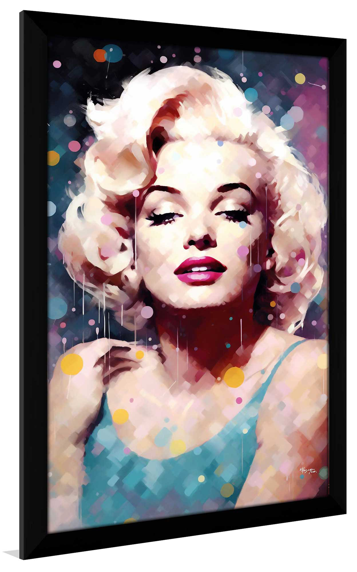 Marilyn Monroe White Dress 7 Year Itch On Paper Print
