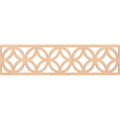 Moulure Crosby, chêne rouge, l 47 po x H 12 po x T 1/4 po