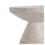 Table d'appoint d'extérieur / d'intérieur en béton léger, finition travertin