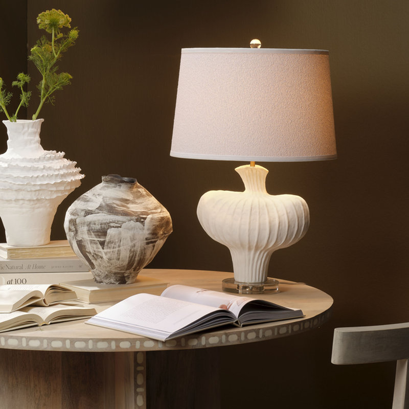 Colette Ceramic Table Lamp With Polyester Shade