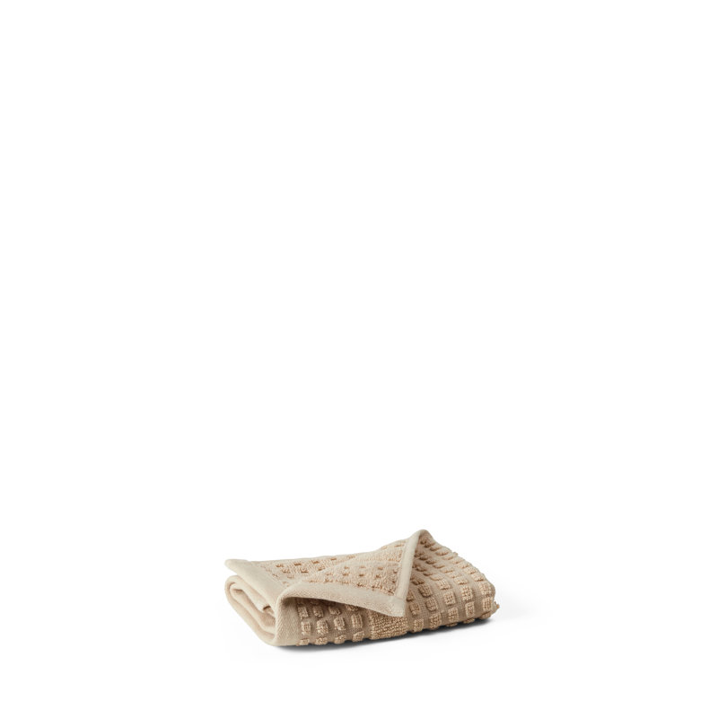 Organic 100% Cotton Plush Washcloth, Sand