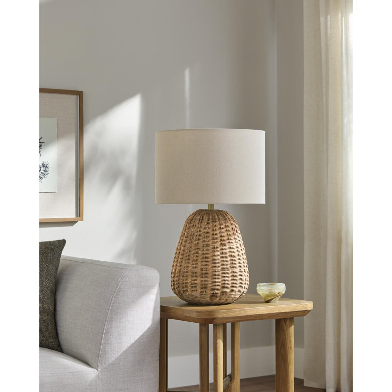 Lampe de table Ollie, Brun, Brun