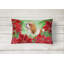  Coussin décoratif intérieur / extérieur Cavalier Spaniel Poinsettas