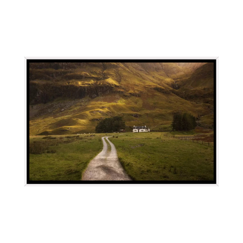 Scotland I by Daniel Kordan - Print on Canvas, 66.04 cm H x 45.72 cm W, White Framed