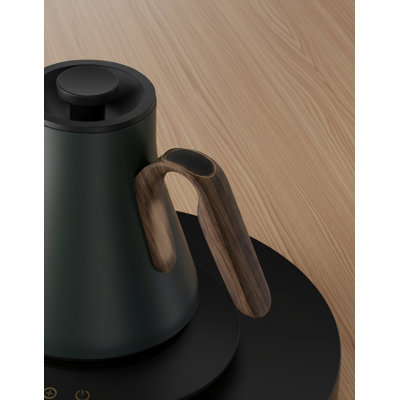 Delacroix Green Gooseneck Electric Kettle, 0.9l, 1500w, Precise Temperature Control, For Pour-over Coffee And Tea, Rapid Boiling, 1-hour Keep Warm, Overheat Protection