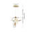 LED Ring Chandelier Lamp Ceiling Tiered Geometric Lighting With Acrylic Waterdrop Pendant-805609994-806144554