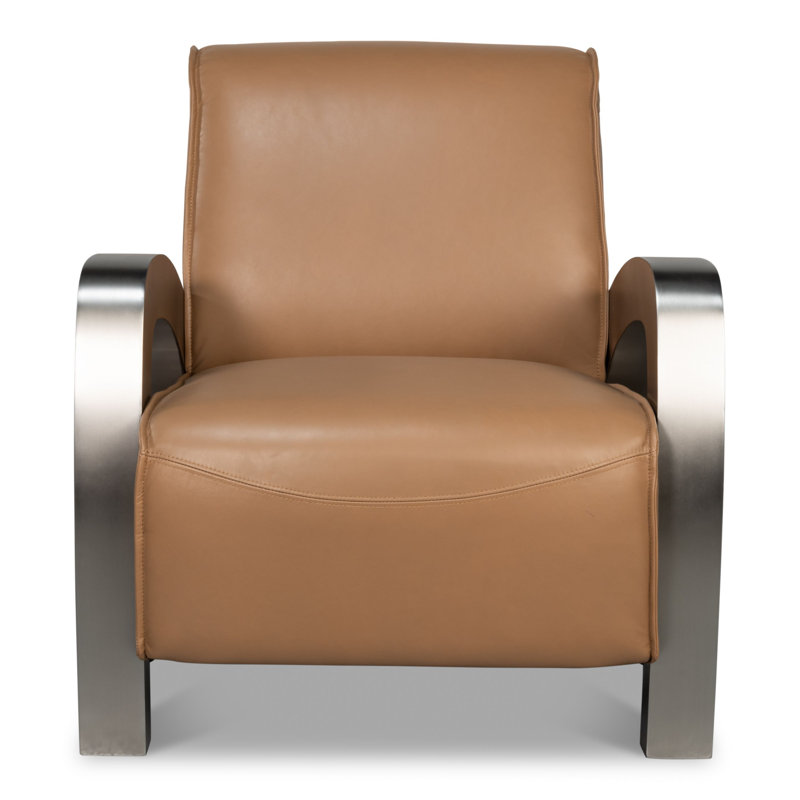 Fauteuil de 29 po de largeur Carlisle, Brun caramel