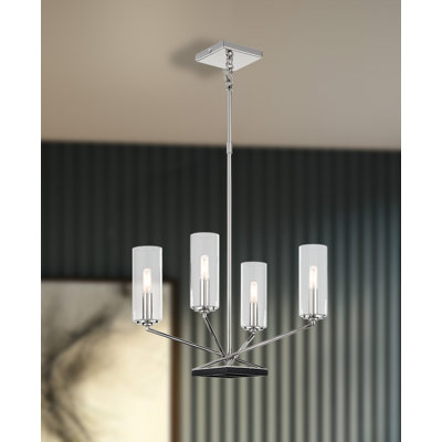 Gibsonton 4 - Light Dimmable Geometric Chandelier