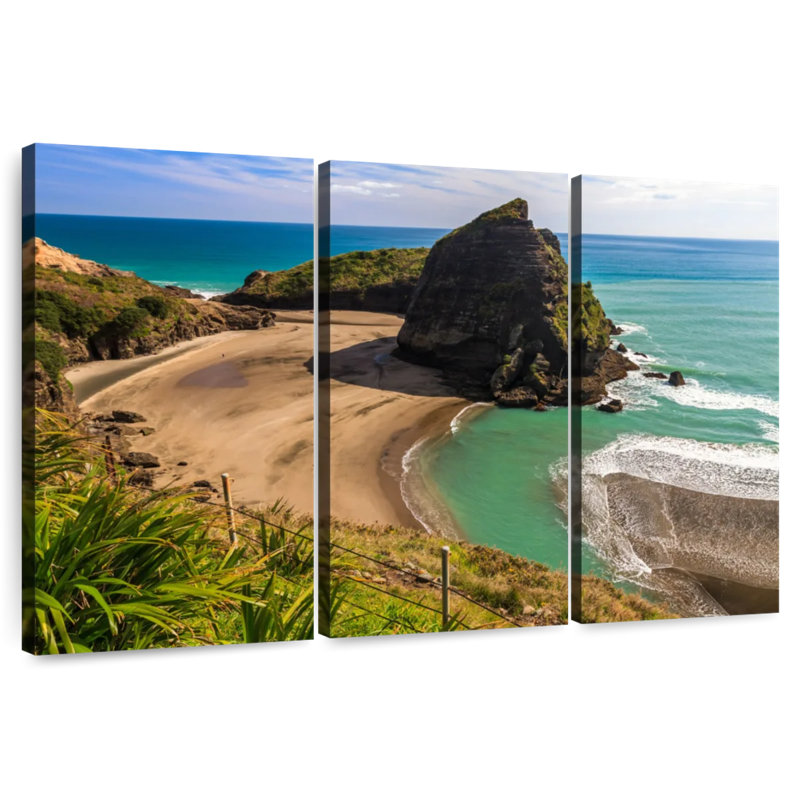 Plage rocheuse Gillard Piha, H 36 po x l 57 po