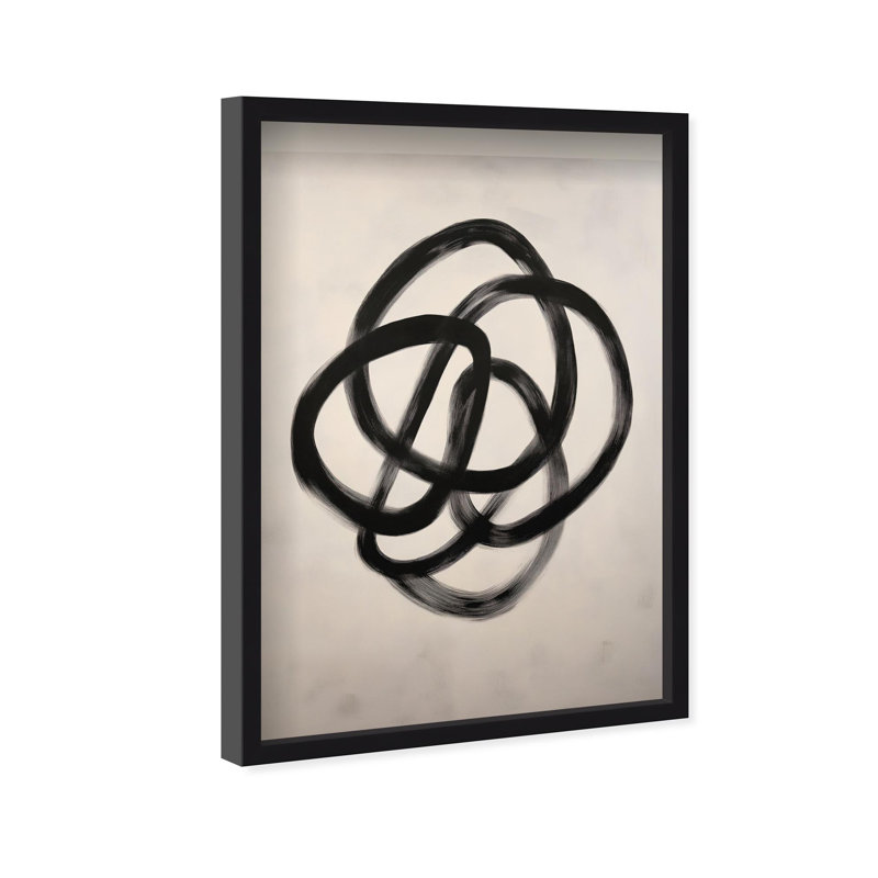 Oliver Gal Urban Mirage IV Abstract - Luxury Shadowbox Framed Wall Art, 25.5" H x 17.5" W, Black