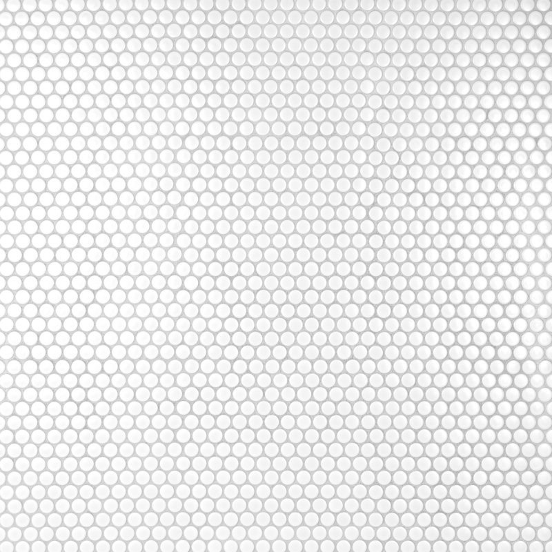 Metro Penny 0.74" x 0.74" Porcelain Mosaic Wall & Floor Tile, Matte White