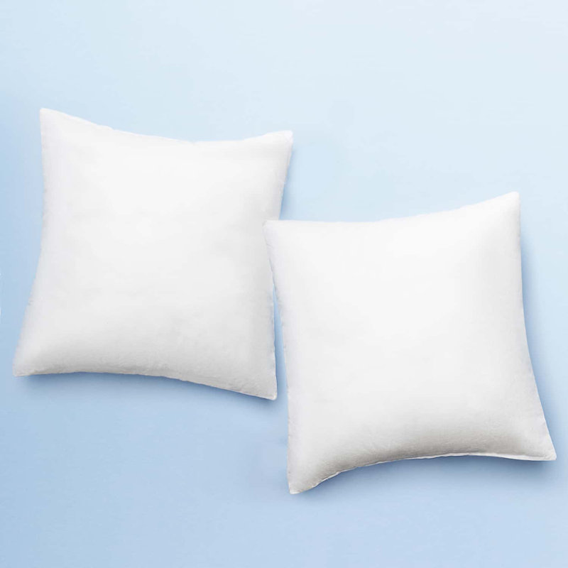 Reversible Throw Pillow Insert, 18" x 18", 2 Pieces