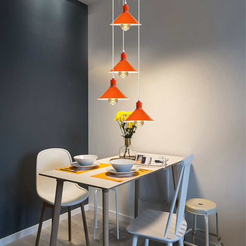 Mangume 4 - Light Orange Cluster Pendant