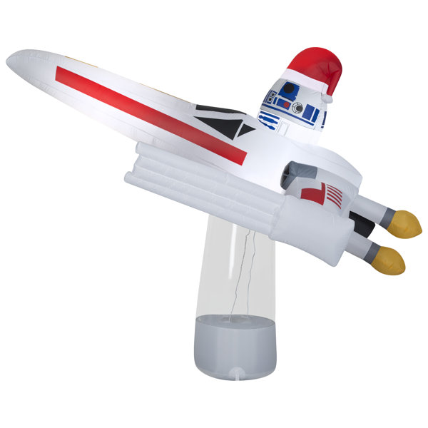 Gemmy Industries Christmas Inflatable Star Wars X-wing With R2-d2 