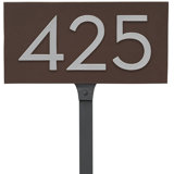 Floating 1-Line Lawn Address Sign