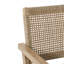 Ensemble de 2 fauteuils d'extérieur en osier et bois d'acacia, multicolores et brun clair, H 34 po x l 25 po x P 27,25 po