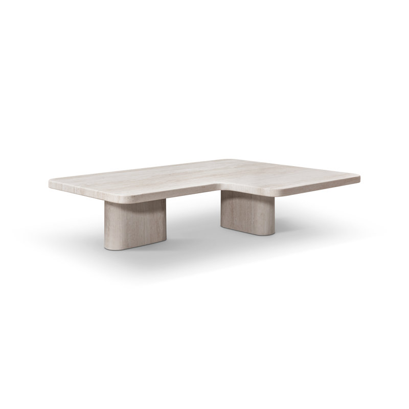 Table basse à double piédestal 47 po