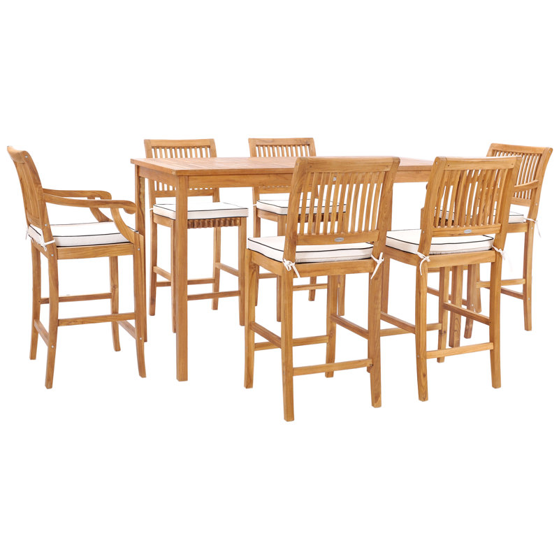 Outdoor 13 - Piece Teak Bistro Set