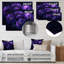 Mauve pivoines minuit Bloom II - pivoines, art mural en métal pour le salon-517347217